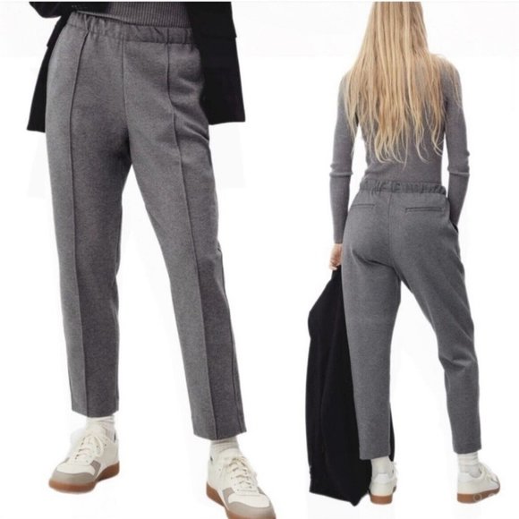 Everlane The Dream Pants Womens Size Small Heather Gray Elastic Waist Minimalist - Picture 2 of 14